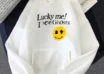 Lucky Me I See Ghosts print Hoodie