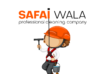 Safai Wala professional cleaning company logo with trained cleaner using window cleaning tools