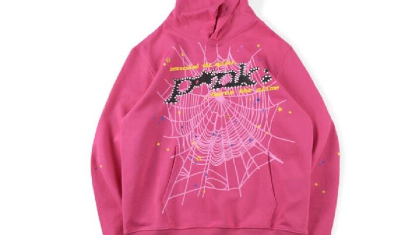 Dark Pink Sp5der Hoodie