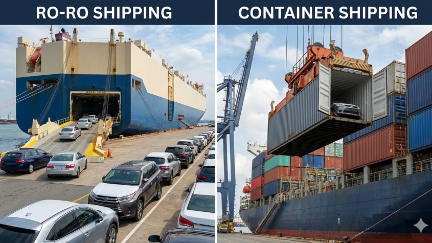 RO-RO vs Container Shipping for Japanese Used Cars