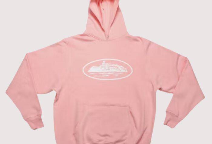 Corteiz Alcatraz Hoodie Baby Pink