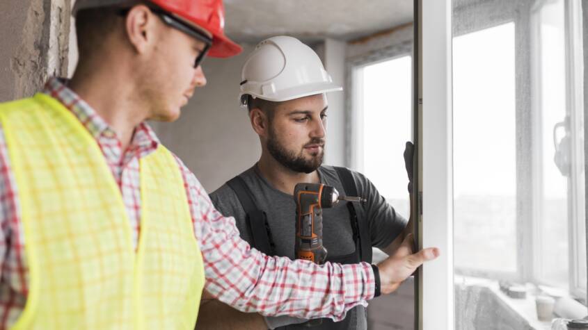 Aluminium door repairs in Staffordshire